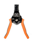 Durable Wire Stripper And Cutter Tool For 8 20 AWG Solid And 10 22 AWG Stranded Wire With Precision Stripping Holes, orange grips