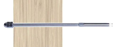 DIY Cable Railing Tension Ends For One Eighth Inch Stainless Steel Cable Long Crimped Threaded Terminals Seven And A Half Inch Length For 4X4 Or 6X6 Deck Posts DIY Friendly Great For Wood Or PVC Rails Pack Of Ten