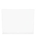 Clear Acrylic Splash Guard for Countertops and Bathrooms, Flat Top Protector, Built Tough, Shatter Resistant and Durable Countertop Shield