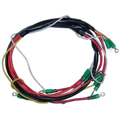 Heavy Duty Alternator Conversion Wiring Harness For Ford Tractors And Backhoe Loaders Kick Butt Plug Play Electrical Upgrade Kit with colorful wires and terminals.