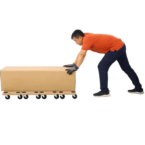 Beefy Wheels Heavy Duty Furniture Dolly With 500 Lb Capacity, Rolling Mover Cart, Non Slip Pads, Portable Platform For Couch, Piano, Appliances And Other Big Items with box on wheels