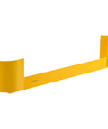 Beefy Double Sided Pallet Rack End Protector Beefed Up Steel Warehouse Safety Bumper 36 Inch heavy-duty yellow steel rack guard