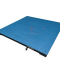 Built Tough Six By Four Platform Floor Scale One Thousand Pound Capacity NTEP Certified flat blue diamond surface for cargo weighing.