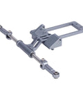 CNC Aluminum Servo Mount With Simulated Hydraulic Steering Kit For 1To10 RC Crawler Cars Titanium Anodized Finish AR45F