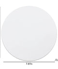 12 Pack White Round Sublimation Mouse Pads 7.87 Inch Diameter For DIY Heat Transfer Crafts Blanks Bulk Set Soft 3mm Thickness