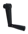 5 Inch Nylon Crank Handle Foldable Swivel Rocker For Industrial Machinery Tools And Equipment With 12mm Hole Diameter, shown folded