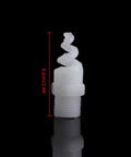 Five Piece Heavy Duty Plastic Spiral Full Cone Spray Nozzle Tips For Garden Irrigation featuring one fourth to three quarter inch fittings, 2.44 inch spiral design.