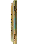 Heavy Duty Dual Point Double Hook Sliding Glass Door Mortise Lock With 3/8 Inch Recessed Plate showing side view for installation.