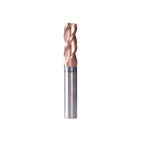 3 Flute Half Inch Square End Mill TiSiN Coated Milling Cutter HRC55 For Aluminum And Copper Beefed Up Heavy Duty Half Inch Shank 5 Pack