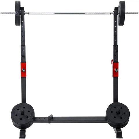 Adjustable Home Gym Weight Bench With Heavy Duty Steel Frame, 550 Lb Max Load, built-in weight plate storage, upright view