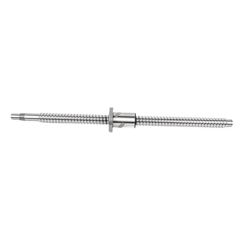 Heavy Duty Cnc Ball Screw Kit With Game Changing Sfuh3210 Ball Nut and fully machined ends view from the side.
