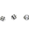 16 Pack 8mm Roller Skate Bearing Spacers Aluminum Silver for Inline Skates Quad Roller Skateboards and Scooters with Smooth Shaft Rotation