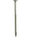 316 Stainless Steel Deck Screws No. 10 x 3 Inch With T25 Star Drive Coarse Thread For Cedar And Outdoor Wood Use In Wet Coastal Areas