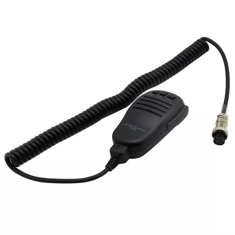 Rugged Handheld Speaker With Mic And Microphone Hanger for FT Series Ham Radios with coiled cable