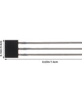 40Pcs Mini Hall Effect Sensor Module Kit With High Sensitivity Magnetic Detection Alloy Body Easy Operation For Industrial Production And Lab Analysis Quick Install And Reliable Performance, black 3-pin sensor