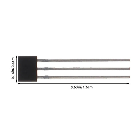 40Pcs Mini Hall Effect Sensor Module Kit With High Sensitivity Magnetic Detection Alloy Body Easy Operation For Industrial Production And Lab Analysis Quick Install And Reliable Performance, black 3-pin sensor
