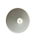 Top view of Coolie Empire Hardback Lamp Shade Linen White 6x16x10 Inch V Notch Fitter showing interior structure.