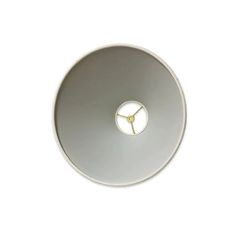 Top view of Coolie Empire Hardback Lamp Shade Linen White 6x16x10 Inch V Notch Fitter showing interior structure.