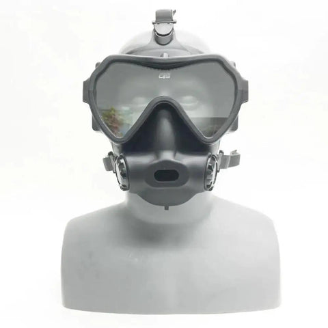Spectrum Full Face Mask For Scuba Diving In Cold Water, One Size Fits All, Five Point Head Harness, Plastic, Unisex Adult