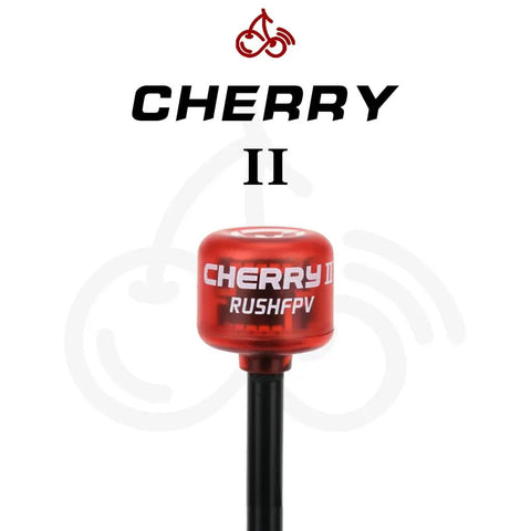 FPV Antenna 5.8G Cherry2 123mm RHCP SMA with red cap and black stem for Freestyle Racing Drones, optimized for FPV use.