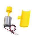 Vertical Axis Wind Turbine Generator Kit For DIY Physics Science Experiments Educational Hands On Teaching Tool For Learners Power Generation Principle Research shown with motor and yellow blades.