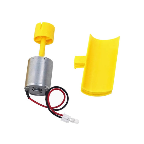 Vertical Axis Wind Turbine Generator Kit For DIY Physics Science Experiments Educational Hands On Teaching Tool For Learners Power Generation Principle Research shown with motor and yellow blades.