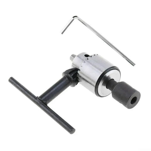 Quick Change Drill Chuck Kit With 2.3mm And 3.17mm Brass Shafts Mini Sport Shaft Clamp Drill Adapter For 0.3mm To 4mm Drill Bits Includes Hex Wrench