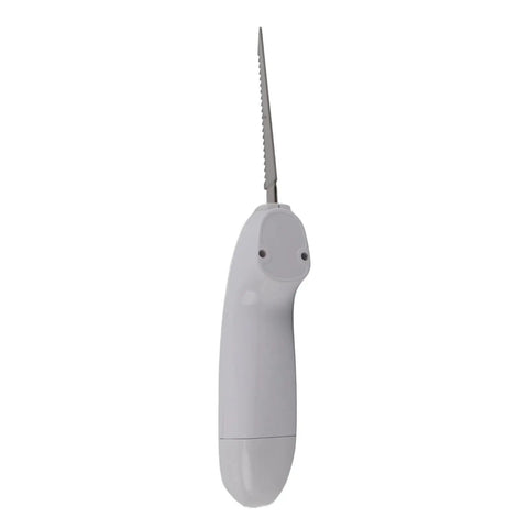 Cordless Electric Knife, Rechargeable Stainless Steel Kitchen Tool For Meat, Fruit, And Vegetables, side view