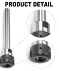 Close-up of ER32 Router Collet Chuck Extension Rod 32mm Shank By 100mm Length Heavy Duty CNC Milling Tool Holder For ER32 Collets