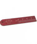 5 Piece Dental Endo Ruler Set For Pro Grade Root Canal Measurement Stainless Steel Colorful Scale Gauges In Purple Red Green Blue Yellow Endodontic Span Measurements For Clinicians red 40mm stainless endo ruler with mm scale