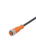 Rugged Sensor Socket For Industrial Automation EVC001 ADOGH040MSS0002H04 Connector For Sensors And D408722 Easy Install Quick Fit Reliable Plug Built For Control Systems, orange sensor socket with cable