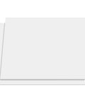 Stack of Six Pack Ten By Ten Inch White UHMW HDPE Sheets One Quarter Inch Thick Polyethylene Board for various uses.