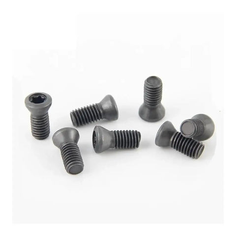Five Pack M4x8 Insert Torx Screws Carbide Tool Swaps CNC Lathe Parts Hardware Precision Alloy Steel Shop Fasteners, black screws