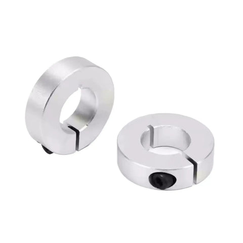 Straight Up Reliability Aluminum Shaft Collar Locking Sleeve Open Type Fixed Ring For Shafts One Piece Anodized Aluminum Durability Works Great On Drive Shafts Gearbox Assemblies Motor Bases Secure Size 16 To 35 Reliable Rock Solid Locks Never Fail, aluminum shaft collar