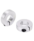 Badass Heavy Duty Aluminum Shaft Collar Open Type Fixed Ring Bearing Limit Sleeve Locking Part Slit Design Boosts Clamping Power For Softer Shafts Industrial Single Split Clamp Ensures Strong Stability Anodized Durability Pros Fixing Precision Stops, aluminum shaft collar
