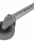 Five Height Adjustable Swivel Walker Caster Wheels Set Of 2, 3-Inch Wheel Diameter With Universal 1-Inch Leg Tubes, sturdy aluminum