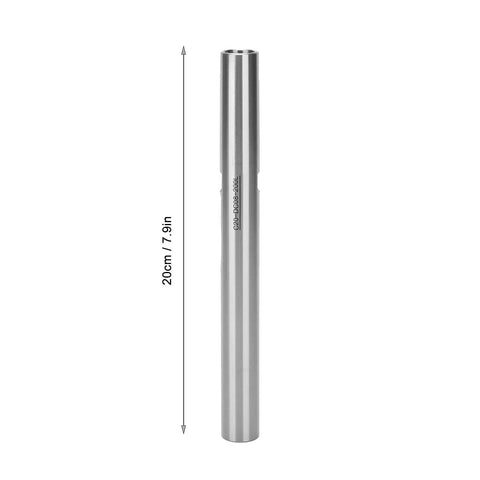 Solid Straight Shank Collet Chuck Holder For Rear Pull Lathe Machining C20 DC08 200L, high-speed steel, 20cm length