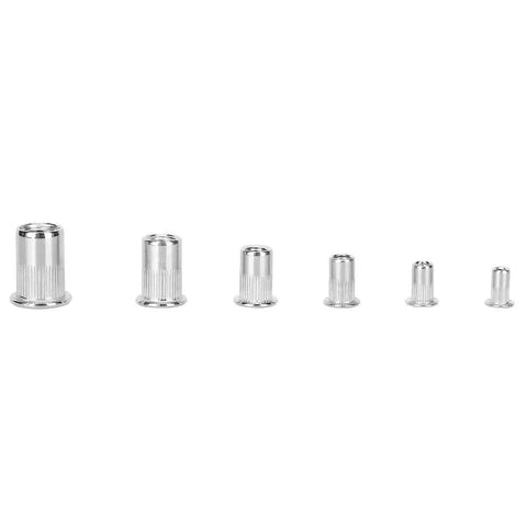 205-Piece M3 To M10 Stainless Steel Rivet Nut Kit showing size range on white background