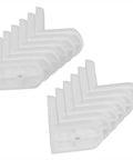 L Shaped Corner Bracket For Furniture Repair Nylon Right Angle Shelf Cabinet Drawer Support Beefy Load Bearing Grip Ideal For Shelves Closets Tables And More