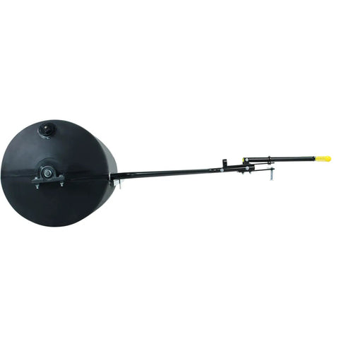 Top view of Spyker 300lb Push Tow Commercial Lawn Roller With No Tools Handle, Beefy Heavy Duty Drum, Convertible From Push To Tow