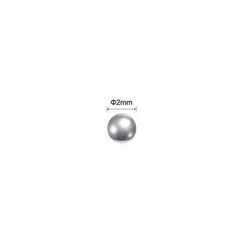 Bulk 800 Pack 2mm G200 Precision Bearing Balls In 201 Stainless Steel For Budget-Friendly, High-Durability Projects; Smooth Finish, Ideal For Small Motors, Robotics, DIY Kits, And Mechanical Applications. 2mm stainless steel bearing ball