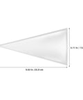 Cone Shaped OPP Plastic Bags For Candy And Popcorn, Clear Cone Bags with Triangular Design, 9.83 x 5.11 inches size, empty view