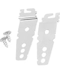 Heavy Duty Iron Dishwasher Mounting Bracket Kit Locks Your Rig Down Tight So You Slide Out Racks With Zero Wobblies Solid Anti Tip Base For Granite Countertops Comes Loaded With Pro Grade Screws And Hardware - pack of 2 iron brackets with screws.