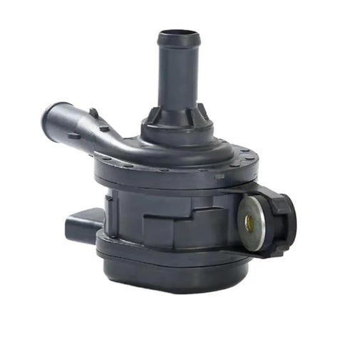 Built Tough Electric Auxiliary Water Pump For Toyotas Crushes Engine Heat No Sweat Install Straight Swap For C HR Prius NX350 RX500h UX300e OEM 161B0 0Y010 side view with dual hose connections.