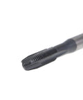 Close-up of Spiral Point Threading Tap M6 X 1.0 With H2 Tolerance TICN Coated High Speed Steel showing tip and spiral design