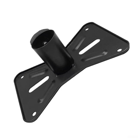 Rotatable 35Mm Metal Speaker Mount Adapter Top Cap for DJ Tripod Stand with adjustable angle, black metal