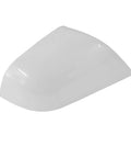 Knockout White Right Side Lower Mirror Cover Cap Fits Tesla Model 3 Years 2017 To 2021, OEM style, single piece design.