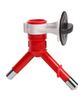Zero Drama Pet Water Dispenser With Automatic Dog Kettle And Cat Bottle Stainless Steel Nozzle for small pets red stand with twist lock.