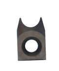 Hella Smooth Negative Rake Beading Cutter Quarter Inch Shank for woodturning tool, flat carbide blade for precision cutting.