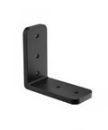 Hidden Triangular Shelf Bracket For Floating Shelves In Cold Rolled Steel 3.94 Inch Mount shown in black metal